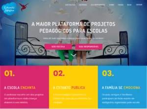 página inicial da plataforma educacional Como uma plataforma educacional aumentou em 250% sua conversão em vendas estruturando o marketing digital