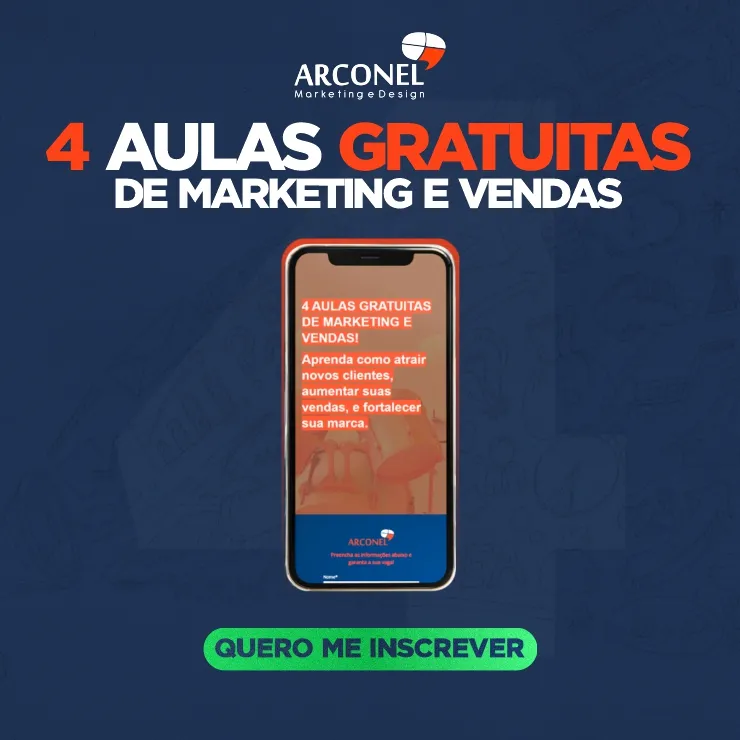 Série com 4 aulas gratuitas de Marketing e Vendas – Arconel